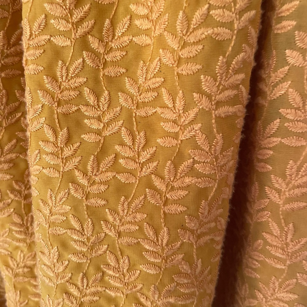 Daniel Rainn via Anthropologie Sz M Gold Autumnal Dress - Picture 5 of 5